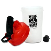 2 - Greenbee Work Dream Never Protein Shaker,  Transparent with Red Cap  500 ml 