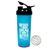 Greenbee Work Dream Never Protein Shaker,  Sky Blue with Black Cap  700 ml 