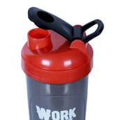 1 - Greenbee Work Dream Never Protein Shaker, Transparent with Red Cap 700 ml