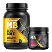 MuscleBlaze Pre Workout Ripped & Whey Gold Protein Combo