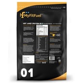 Back - MyFitFuel MFF Whey Protein 80,  4.4 lb  Chocolate Banana 