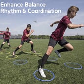 3 - Fitsy Agility Training Ring (AR2416),  Multicolor  15 Inches 6 Piece 