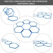 2 - Fitsy Hexagonal Agility Ring (AR2415),  Blue  20 Inches 6 Piece 