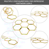 2 - Fitsy Hexagonal Agility Ring (AR2415),  Yellow  20 Inches 6 Piece 