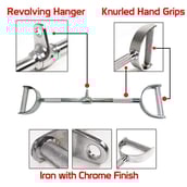 1 - Fitsy Straight Lat Bar - 72cm,  Silver 