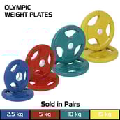 Fitsy Olympic Weight Plates for Gym (Pair),  Yellow  15 kg 