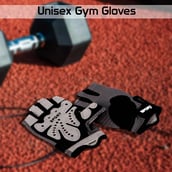 Fitsy Gym Gloves with Padding,  Grey  Medium 