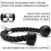 Fitsy 2PC V Shape and Pull Rope,  Silver and Black 