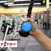 3 - Fitsy Round Thick Bar Grip,  Blue 