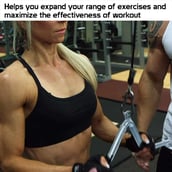 1 - Fitsy V Shape Tricep Bar - Chrome,  Silver 