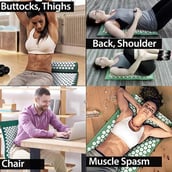 3 - Fitsy Accupressure Mat,  Green  66 x 41cm 