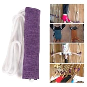 1 - Fitsy Aerial Yoga Sling,  Purple 4PC  11 mm 
