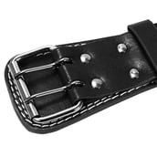 2 - Fitsy Weight Lifting Belt Cushion Leather,  Black  Large 