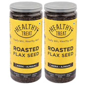1 - Healthy Treat Roasted Flax Seed (Pack of 2),  Ajwain Jeera  0.150 kg 