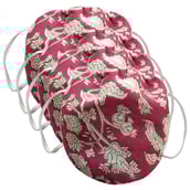 MASKS4U Kulima Tri Warp Printed Mask Pack of 4,  Multicolor 