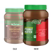OldNew - Nouriza Dark Chocolate Peanut Butter Spread (Creamy),  1 kg  Added Whey Protein 