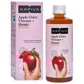 2 - Kapiva Apple Cider Vinegar + Honey (Supports Weight Management),  0.5 L  Unflavoured 