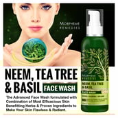 Benefits - Morpheme Remedies Neem Tea Tree & Basil Face Wash,  120 ml  Oil Control, Anti Acne 