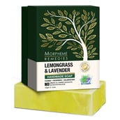 Front - Morpheme Remedies Handmade Luxury Soap, 125 g Lemongrass & Lavender