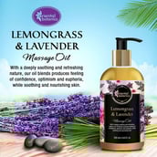 Benefits - Oriental Botanics Body Massage Oil,  200 ml  Lemongrass & Lavender 