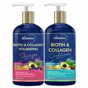 1 - St.Botanica Hair Shampoo & Conditioner Combo Pack,  300 ml  Biotin & Collagen + Volumizing 