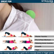 2 - Strauss Yoga Massage Ball,  Green 