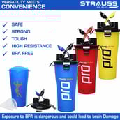 3 - Strauss Dual Shaker Pro,  Blue  700 ml 