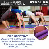 2 - Strauss Yoga Mat,  Purple  8 mm 