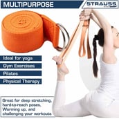 1 - Strauss Yoga Belt,  Orange  6 Feet 