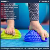 3 - Strauss Hedgehog Balance Pod, Blue 10x16x16 cm