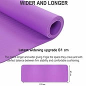 1 - Strauss PE Eco Friendly Yoga Mat,  Purple  6 mm 