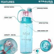 Strauss Water Mist Spray Bottle,  Blue  600 ml 