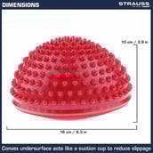 6 - Strauss Hedgehog Balance Pod,  Red  10x16x16 cm 