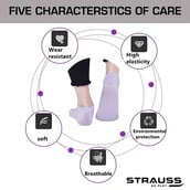 3 - Strauss Yoga Socks,  Light Purple  Free Size 
