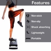 Strauss Aerobic Stepper,  Black and Grey  Free Size 