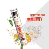 Front - MuscleBlaze Vitamin C (1000mg), 3 Piece(s)/Pack Orange