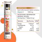 MuscleBlaze Vitamin C (1000mg), 3 Piece(s)/Pack Orange