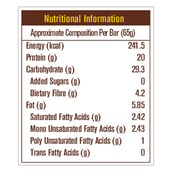 Nutrition - MuscleBlaze Protein Bar,  6 Piece(s)/Pack  Almond Fudge 