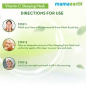 Benefit - Mamaearth Vitamin C Sleeping Mask,  100 g  with Vitamin C & Aloevera for Skin Illumination 