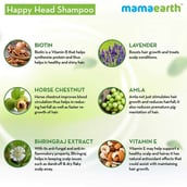 Benefit1 - Mamaearth Happy Heads Shampoo,  200 ml  with Biotin, Amla and Natural Protein 