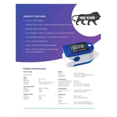 2 - Fitup Life Pulse Oximetero,  White & Blue 