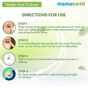 Benefit1 - Mamaearth Under Eye Cream,  50 ml  with Cucumber & Coffee for Dark Circles 