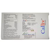 nutritioninfo - Live Well Inc Calliv High Absorbtion Calcium,  Unflavoured  30 Soflets 