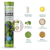 highlights - Olena Super Greens with Vitamins & Minerals, 15 tablet(s) Fresh Lemon (Pack of 4)