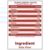 supplement - NutroActive Oats Flour,  Unflavoured  0.850 kg 