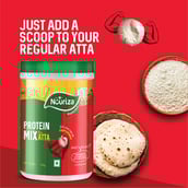 Scoop - Nouriza Protein Atta Mix,  1.1 lb  Unflavoured (15 Days Pack)
