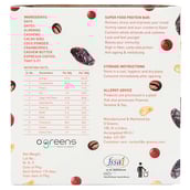 nutrtioninfo - O'Greens Energy Bars,  6 bar(s)  Coffee Berry Pack of 2 