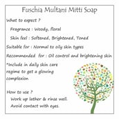 use - Fuschia Multani Mitti Natural Handmade Herbal Soap,  100 g  for All Skin Types 