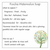use - Fuschia Watermelon Natural Handmade Glycerine Soap, 100 g for All Skin Types