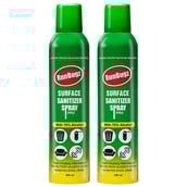 1 - RunBugz Surface Sanitizer Spray Pro with 70% Alcohol,  Fruity Floral  300 ml  Protection from Germs (Pack of 2) 